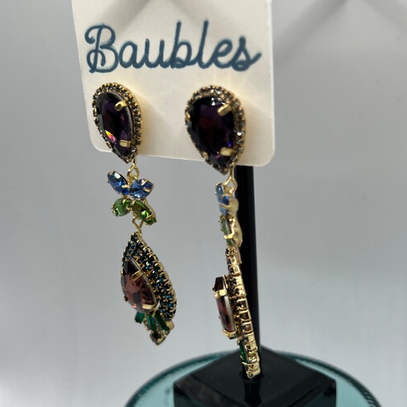 Baubles Chandelier Austrian Crystal Silver Earrings $12 EA or Bundle 3/$20 - Picture 5 of 7